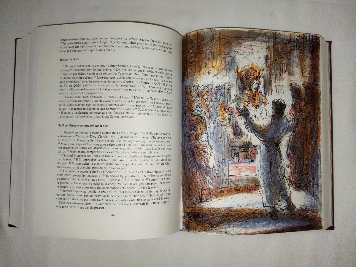 LA BIBLE DE JÉRUSALEM Ancien et Nouveau Testament Pierre De TARTAS  Illustrations  4 Tomes 1973-photo-6