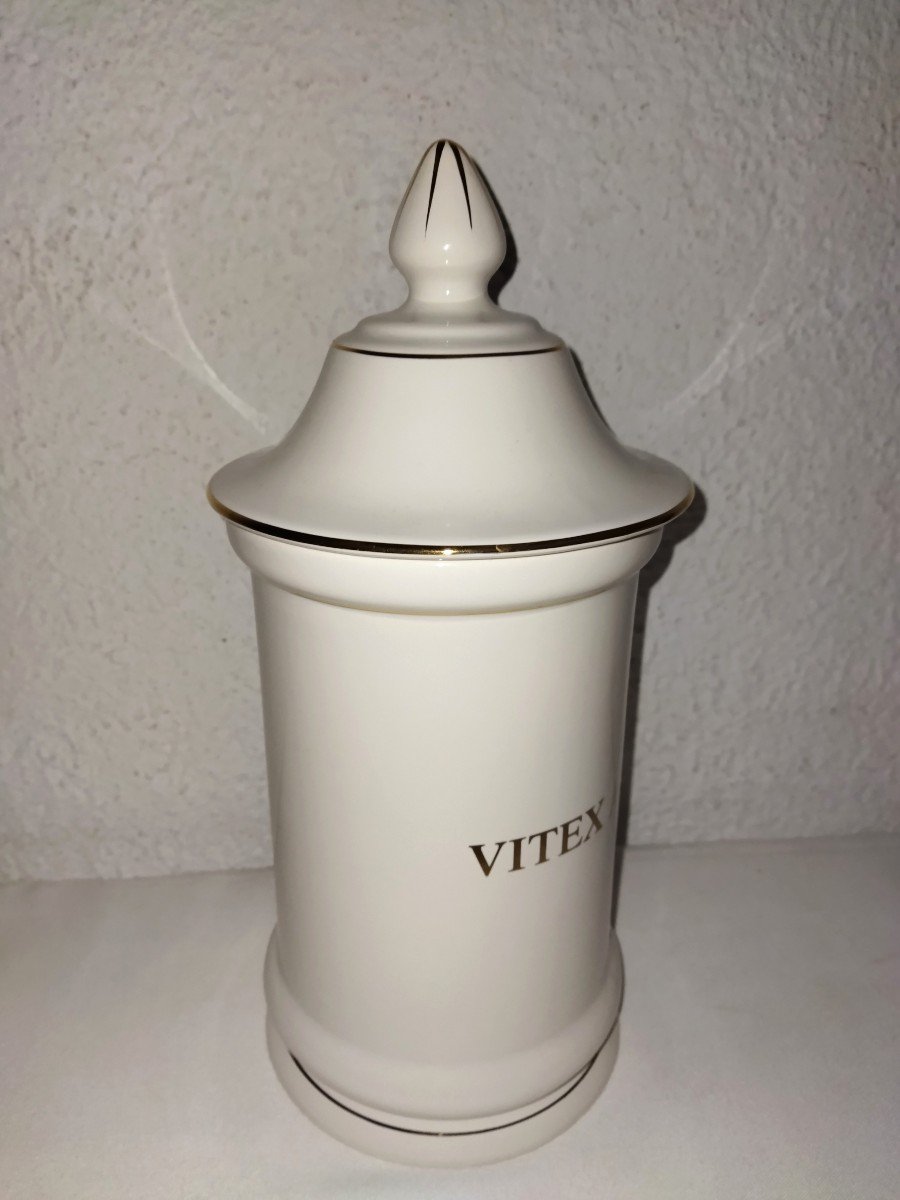 LUNÉVILLE  K&G  Pot De Pharmacie Ancien  "VITEX AGNUS-CASTUS"-photo-2