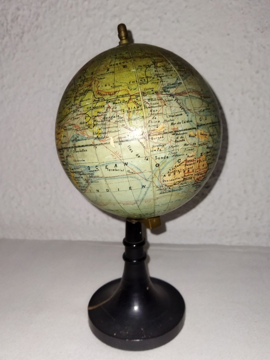 Forest Small Globe World Map In Boiled Cardboard Collection XIX-photo-1