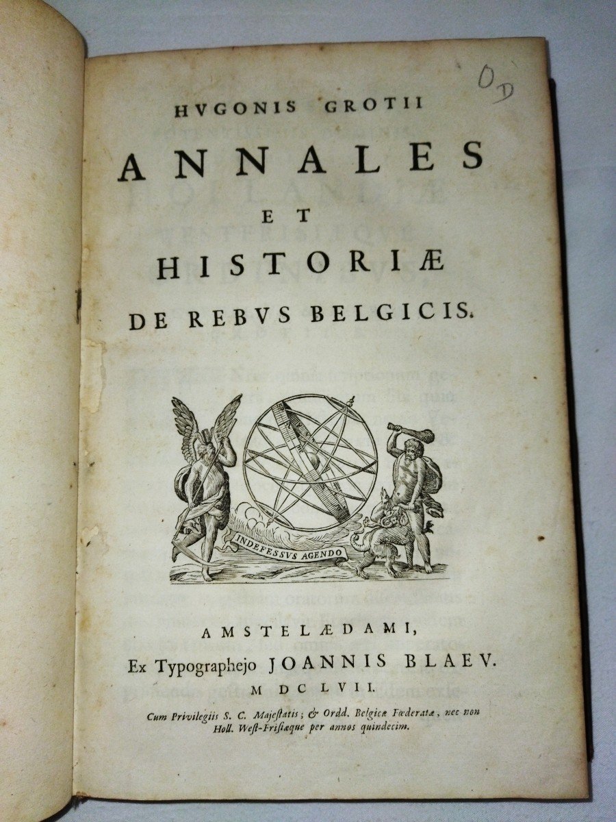 ANNALES ET HISTOIRE Des Affaires Belges Par Hugo GROTIUS  Amsterdam 1657-photo-2