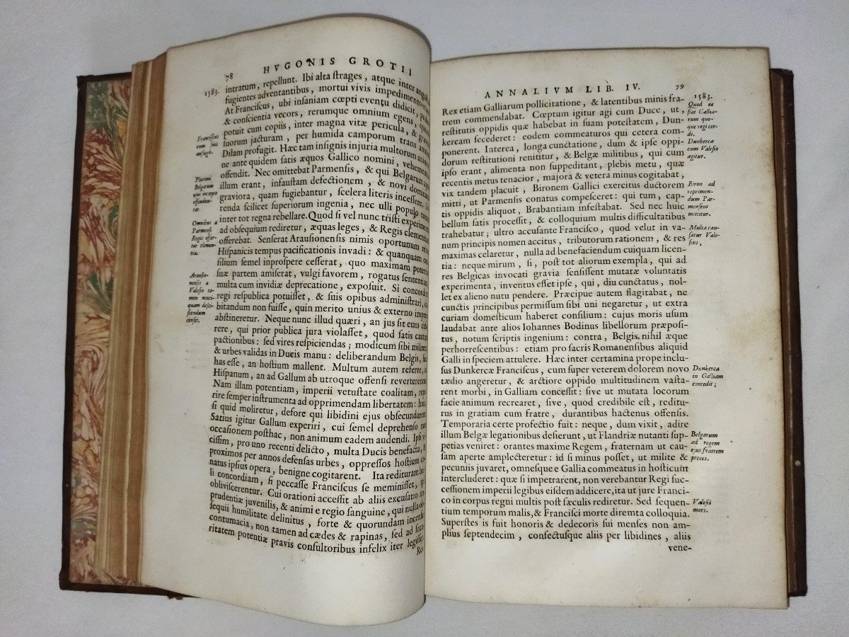 ANNALES ET HISTOIRE Des Affaires Belges Par Hugo GROTIUS  Amsterdam 1657-photo-5