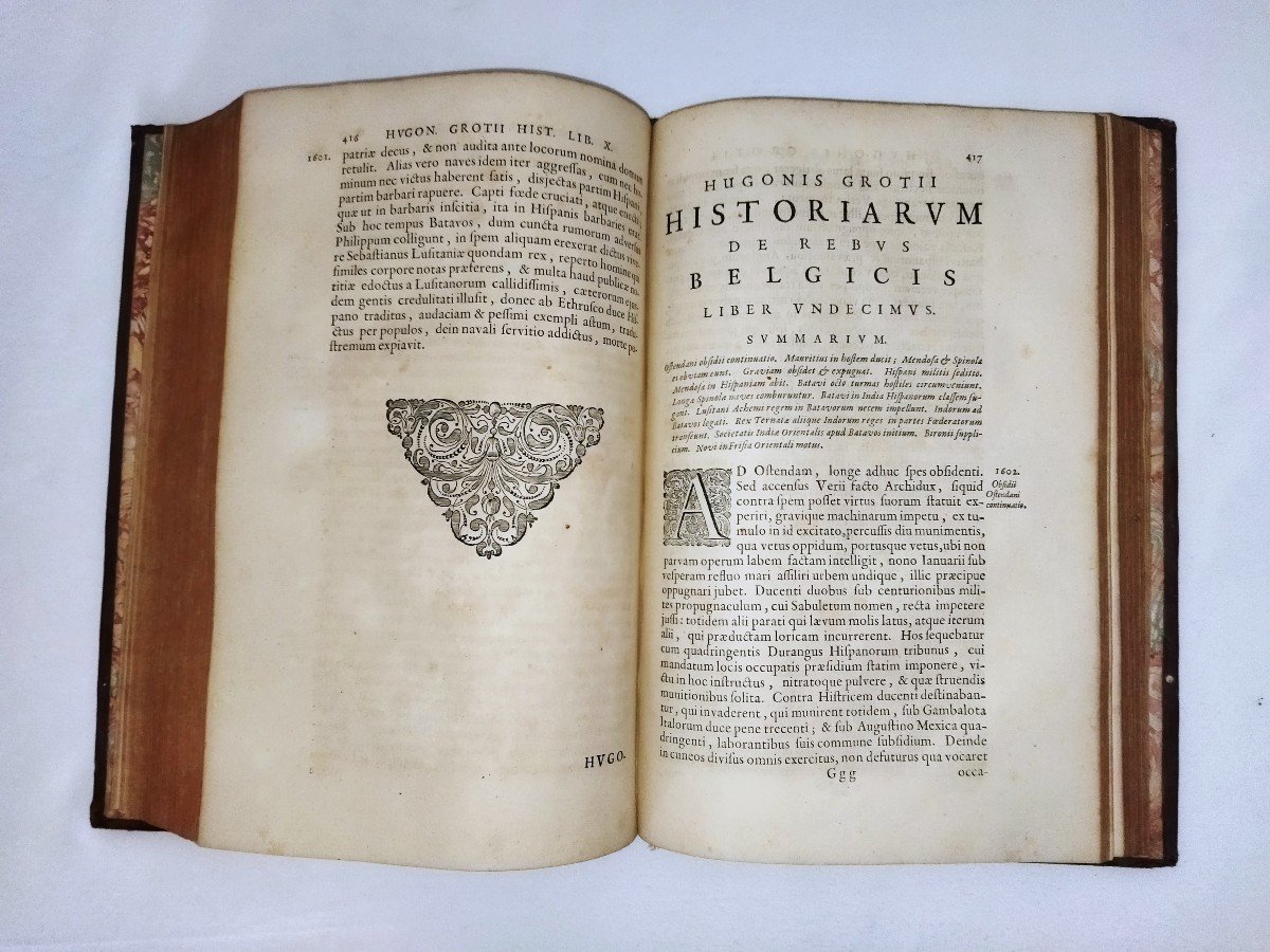ANNALES ET HISTOIRE Des Affaires Belges Par Hugo GROTIUS  Amsterdam 1657-photo-8