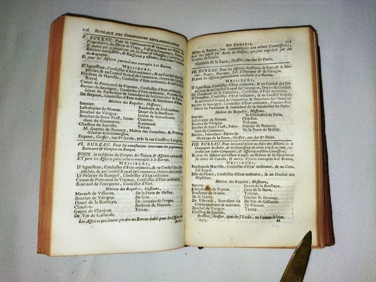 Royal Almanac Years 1773 French Monarchy Louis XV Collection-photo-3