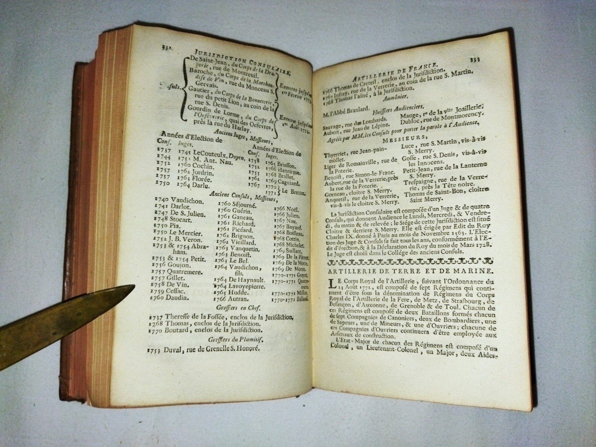 Royal Almanac Years 1773 French Monarchy Louis XV Collection-photo-5