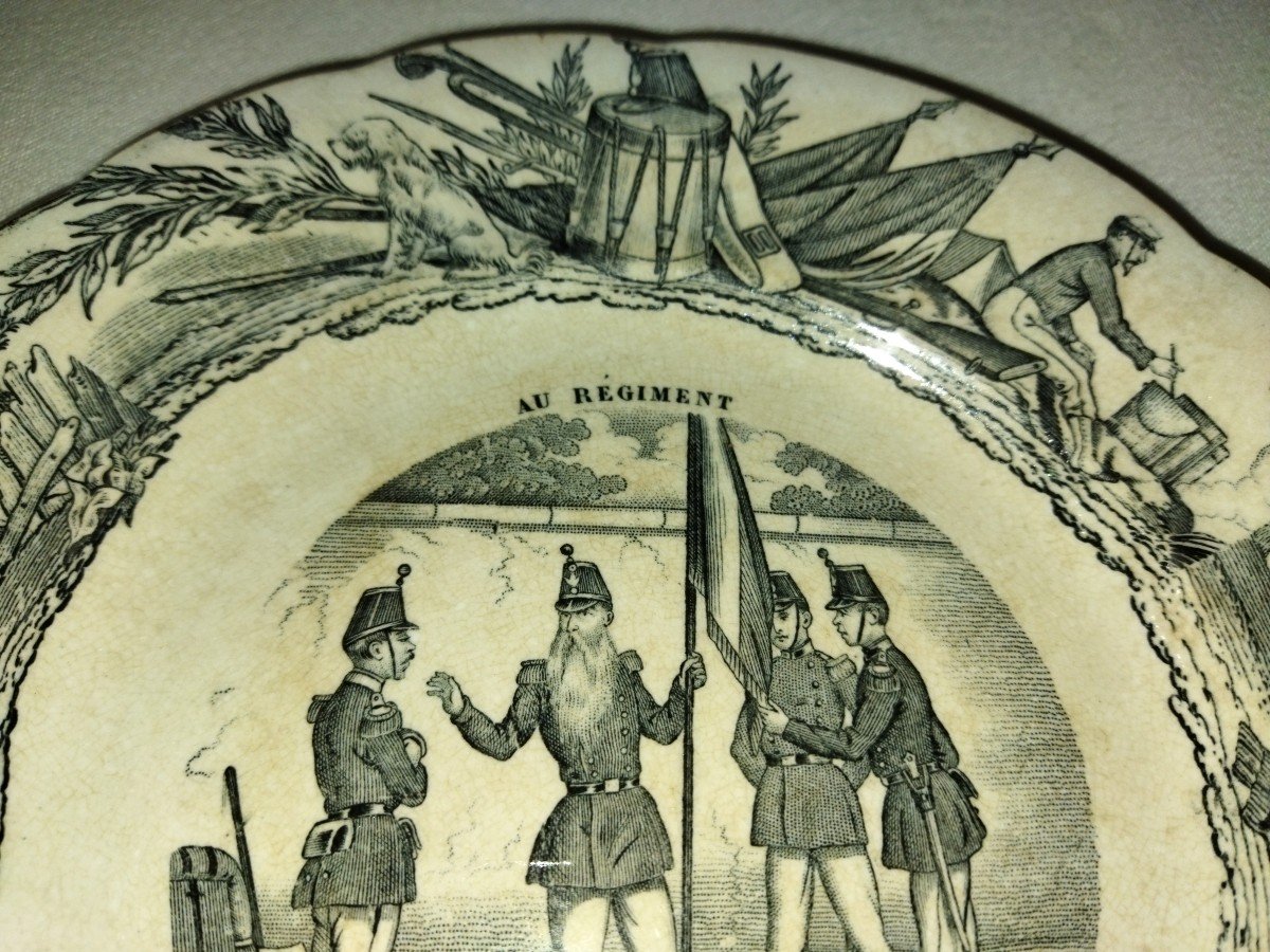 Choisy-le-roy H&b Militaria Legendary Plate "at The Regiment" No. 9 Collection-photo-3