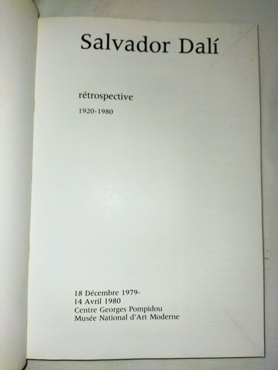 SALVADOR DALI  Rétrospective 1920-1980 Centre Georges POMPIDOU Livre d'Art Collection-photo-3