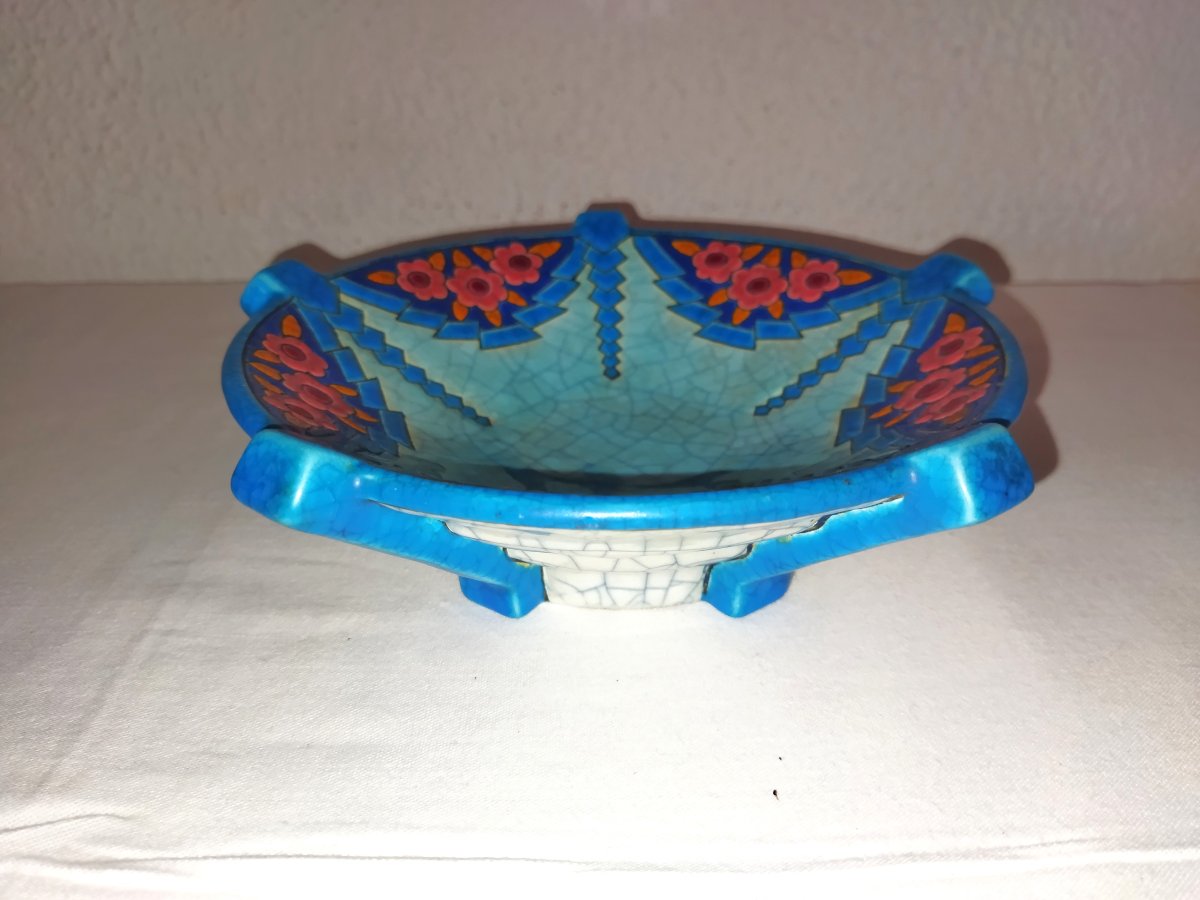 Longwy Art Deco Small Cloisonné Enameled Empty Pocket Cup Collection -photo-1