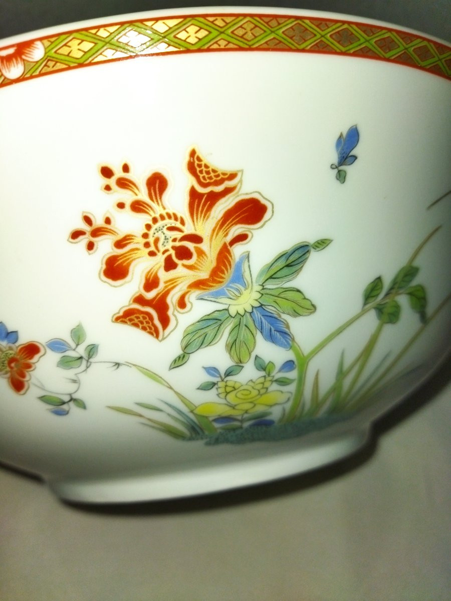 BERNARDAUD LIMOGES "Chef d'œuvre" Saladier En Porcelaine Décor Inspiré De King-to-Tchen-photo-4