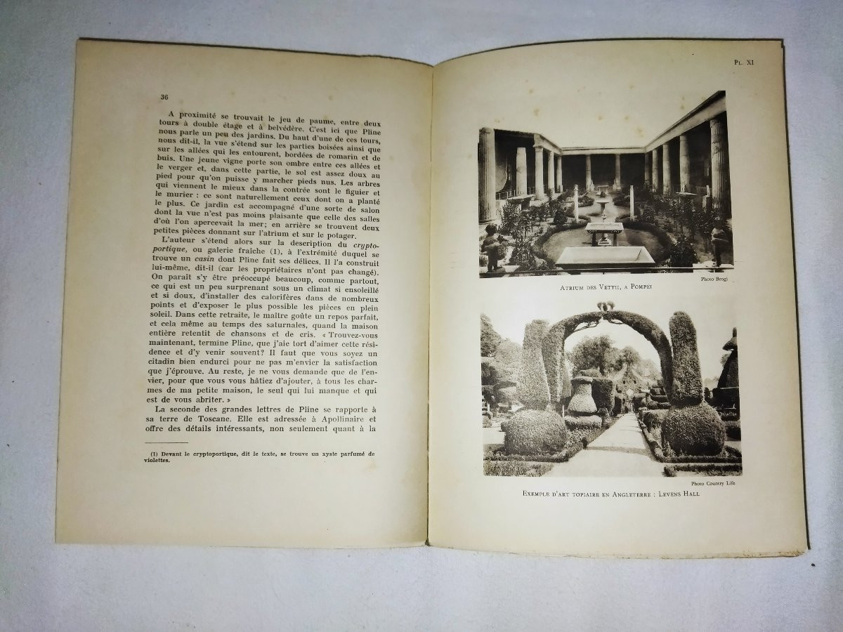 "the Art Of Gardens" Garden And Park Design Patio Engravings Georges Gromort 1953-photo-1