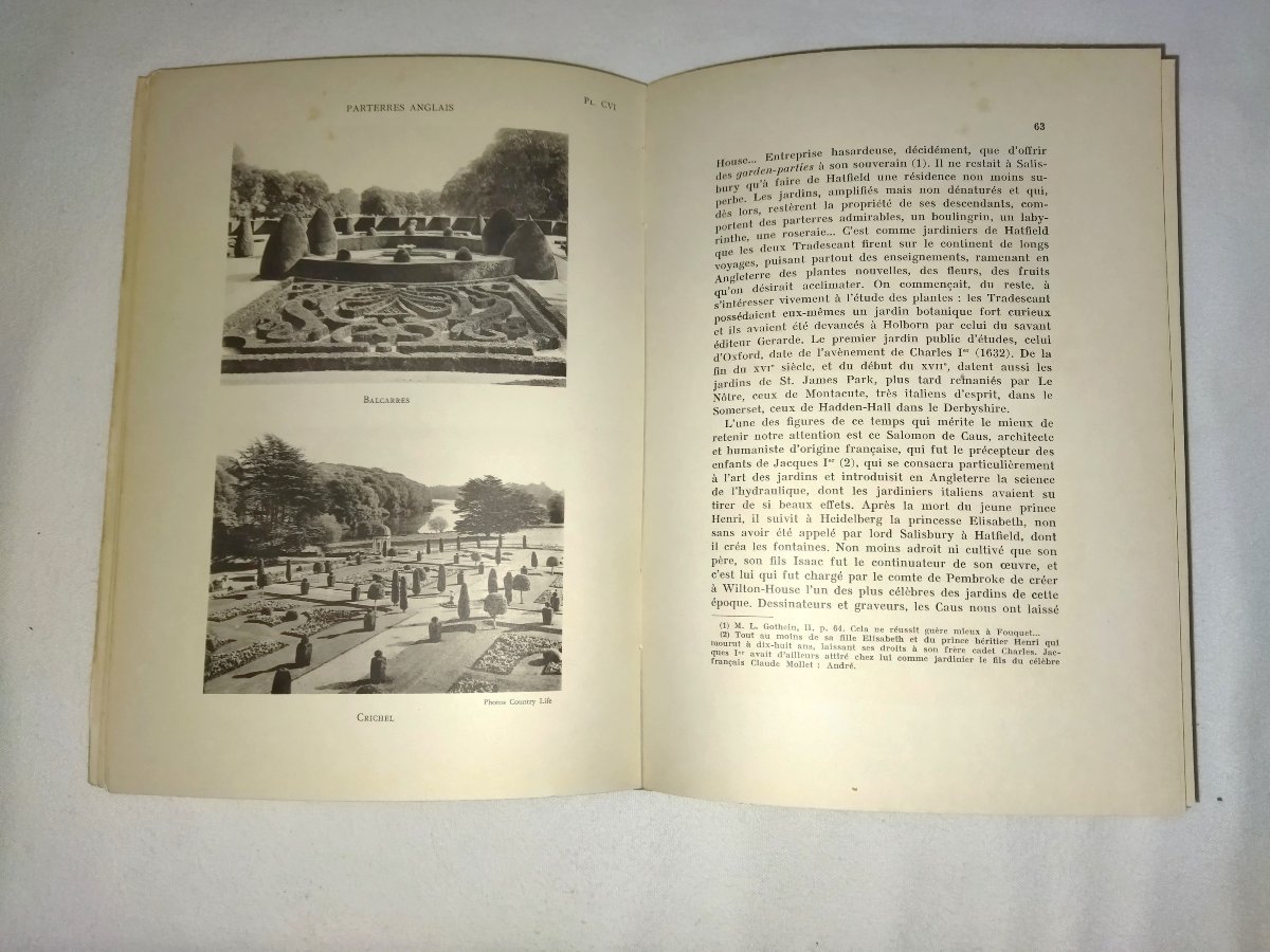 "the Art Of Gardens" Garden And Park Design Patio Engravings Georges Gromort 1953-photo-6