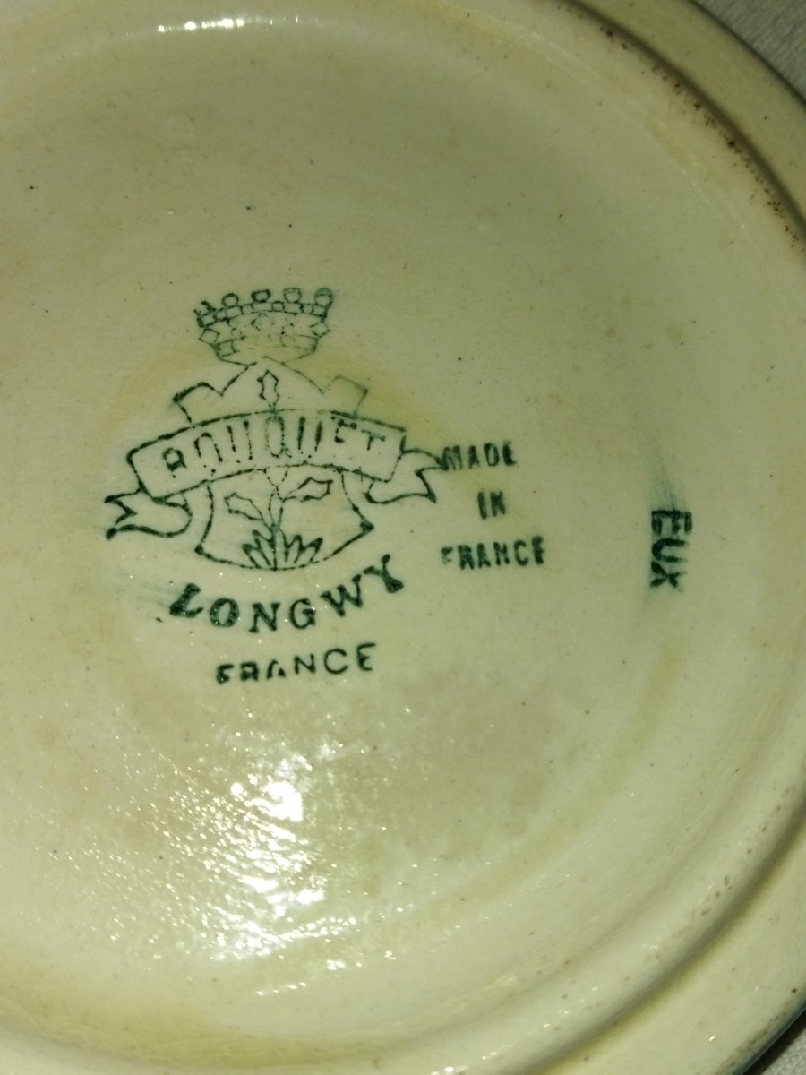 LONGWY Paire De Dessous De Bouteilles En émaux Cloisonnés-photo-3
