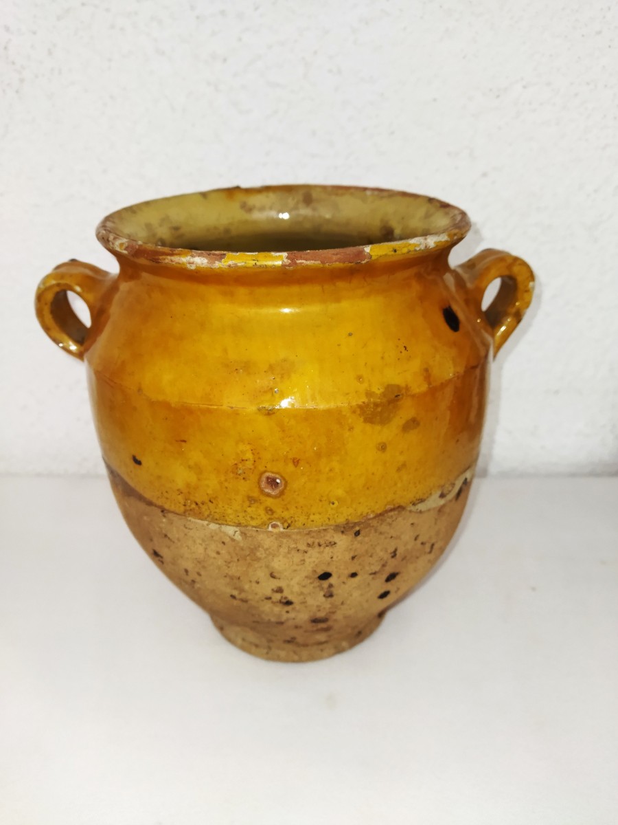 Antique Southwest Glazed Pottery Grease/confit Pot Collection