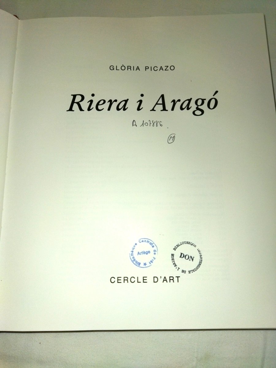 RIERA I ARAGO  Peintre Sculpteur Barcelone Espagne Gloria PICAZO  Cercle d'Art Collection-photo-4