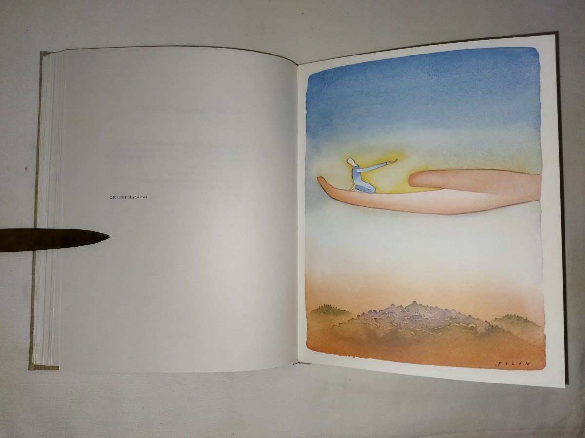PRÉVERT "OEUVRES"  7 Volumes Reliure Toilée Editeur Illustrations Aquarelles FOLON-photo-5