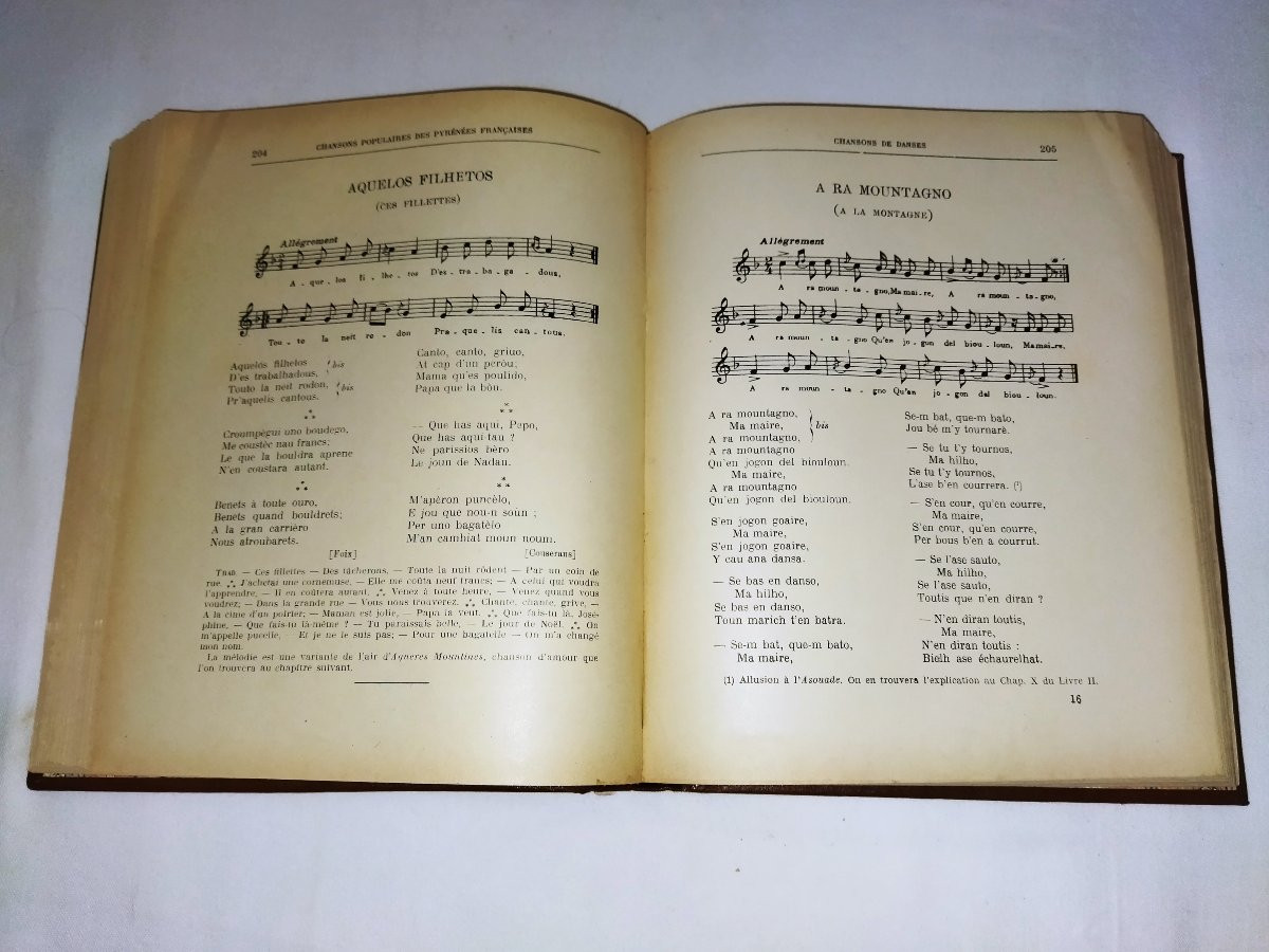 PYRÉNÉES Chansons Populaires  Mœurs Traditions Usages Folklore Jean POUEIGH Collection 1926-photo-4