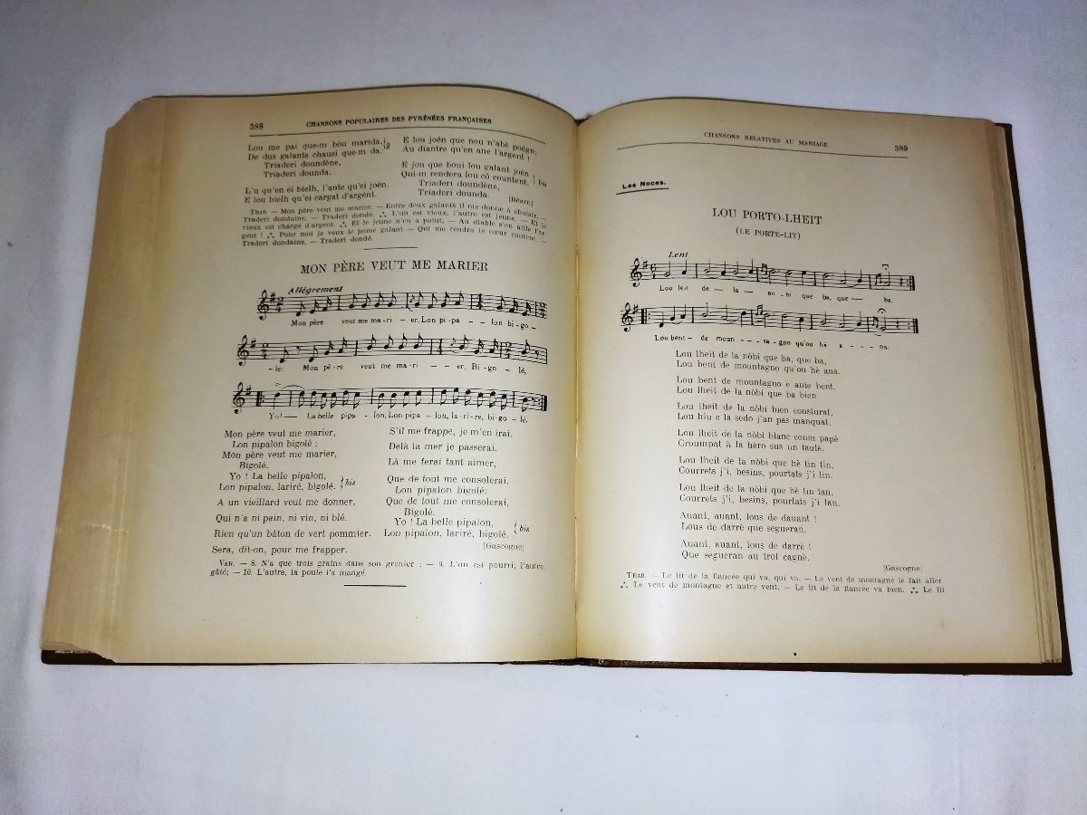 PYRÉNÉES Chansons Populaires  Mœurs Traditions Usages Folklore Jean POUEIGH Collection 1926-photo-6