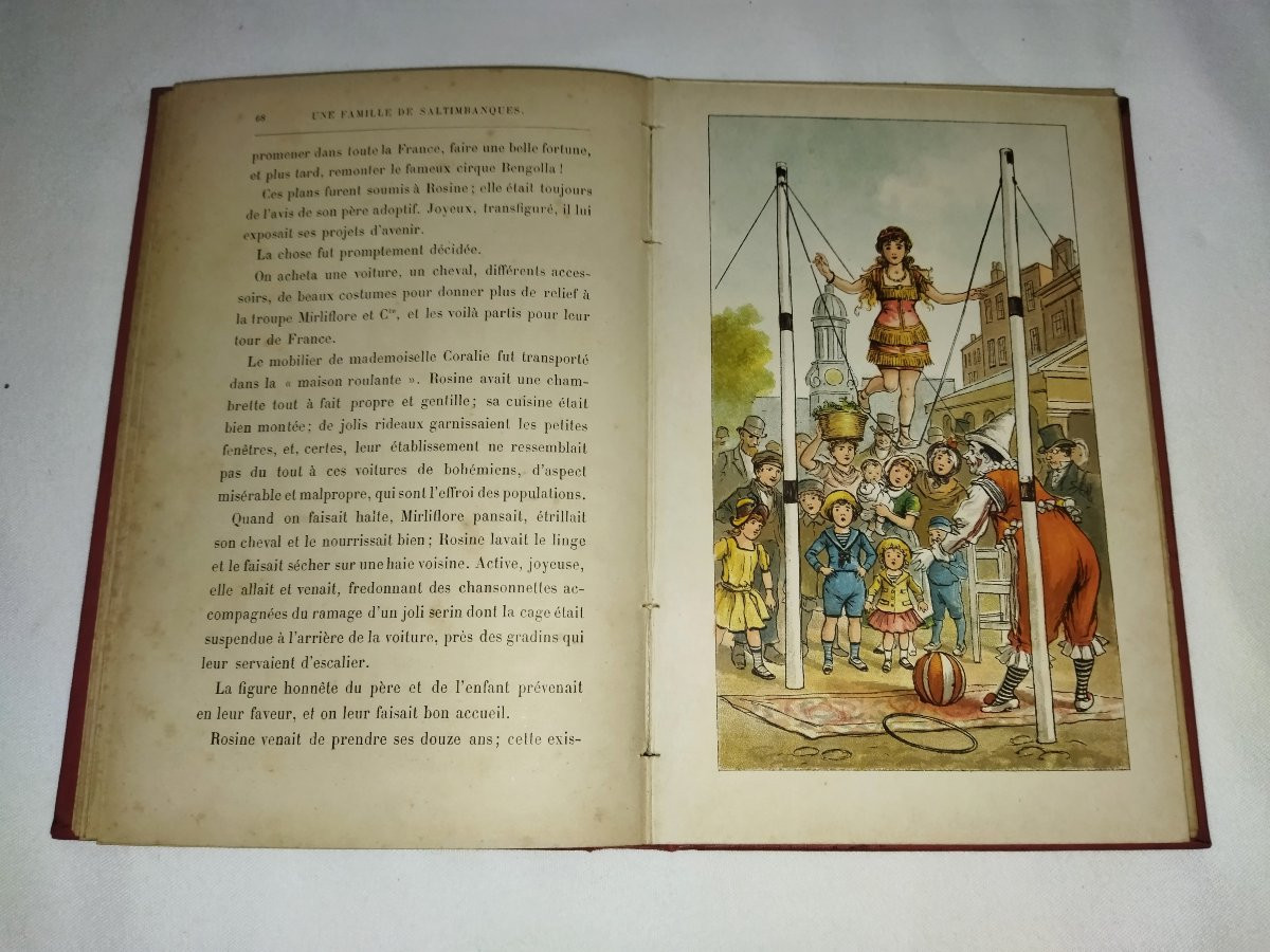 Circus "a Family Of Acrobats" By Paloff Color Illustrations Collection XIX -photo-4