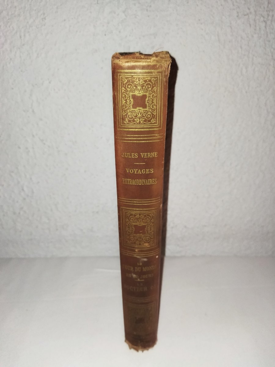 Jules Verne Hetzel Around The World In 80 Days Doctor Ox Adventure Novel Collection-photo-2
