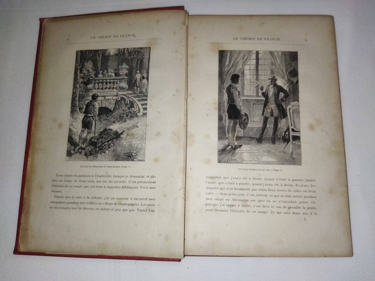 JULES VERNE LES VOYAGES EXTRAORDINAIRES  "Le Chemin de France" Romans Aventures  XIX HETZEL -photo-2