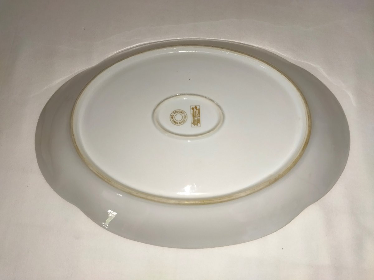 HAVILAND LIMOGES  2 Grands Plats de Service ovales Marli doré Art de la Table-photo-4