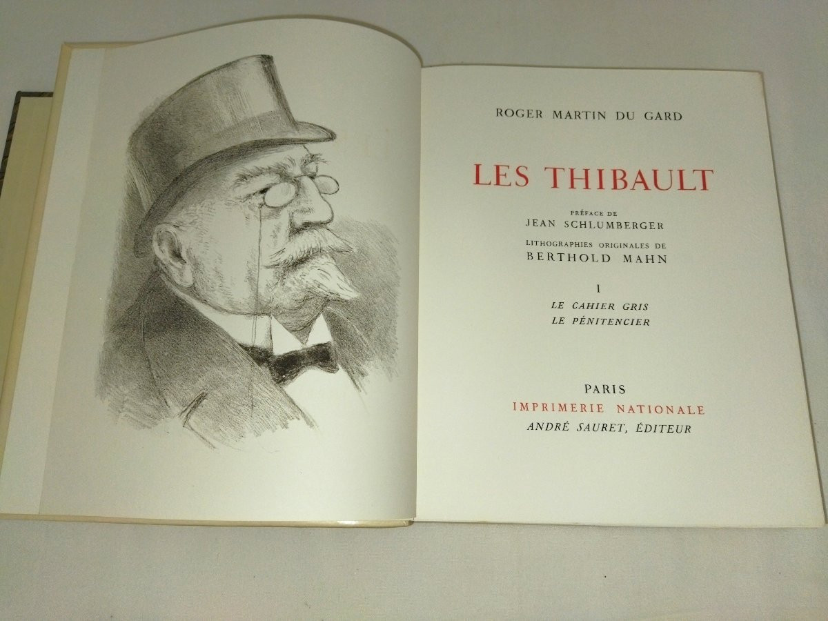LES THIBAULT Roger Martin du GARD  8 volumes Illustrés Lithographies Collection N°1803-photo-1