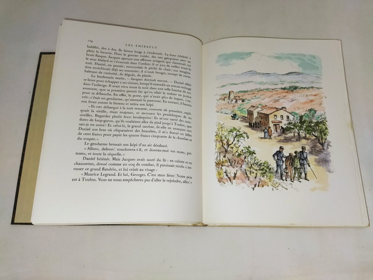LES THIBAULT Roger Martin du GARD  8 volumes Illustrés Lithographies Collection N°1803-photo-5