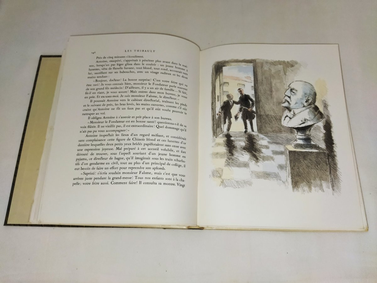 LES THIBAULT Roger Martin du GARD  8 volumes Illustrés Lithographies Collection N°1803-photo-6
