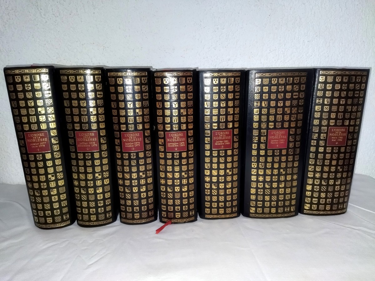 The Order Of The Nobility Jean De Bonnot 7 Volumes Coats Of Arms Blazons Collection
