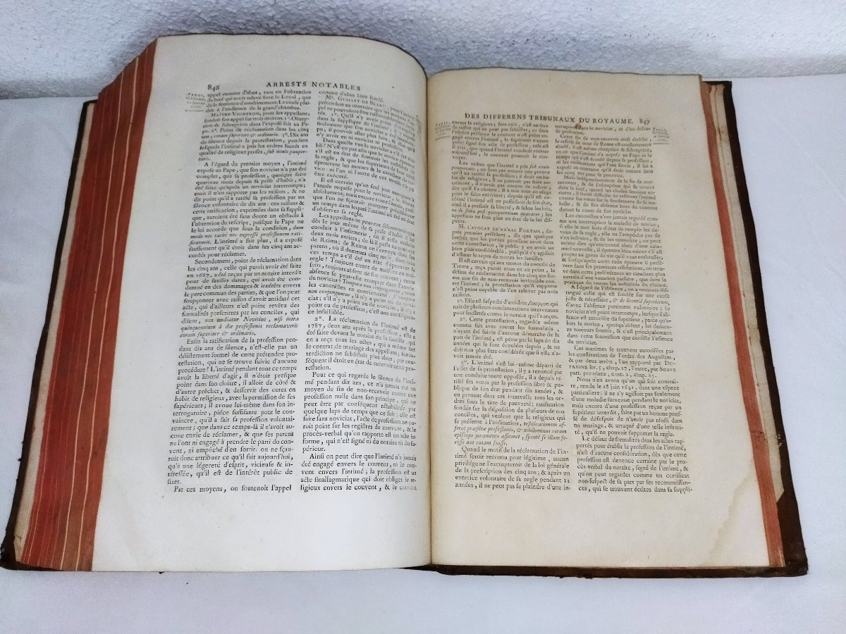 ARRESTS NOTABLES Tribunaux du Royaume Tome Ier PARIS 1756 Collection-photo-8