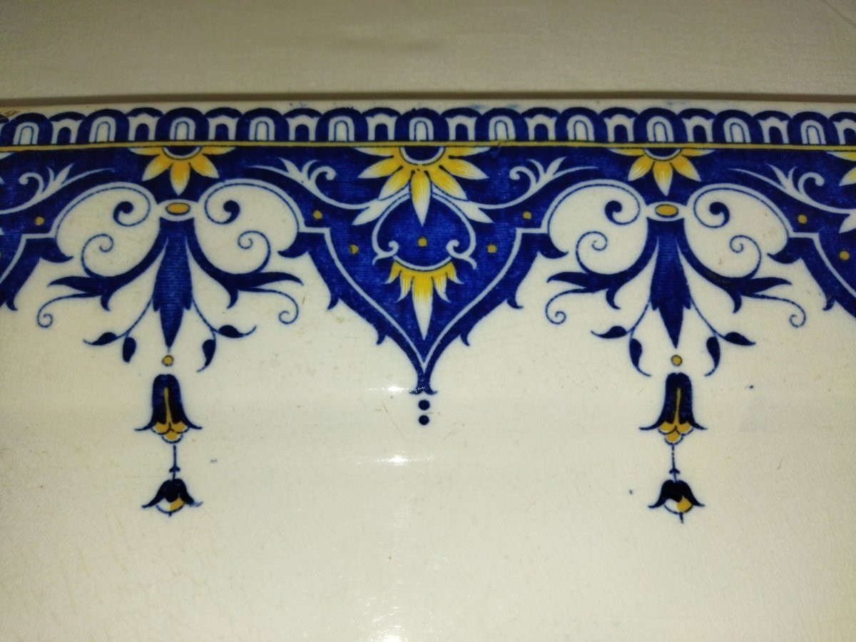 SARREGUEMINES "CLUNY" Grand plat  de service rectangulaire Art de la Table-photo-2