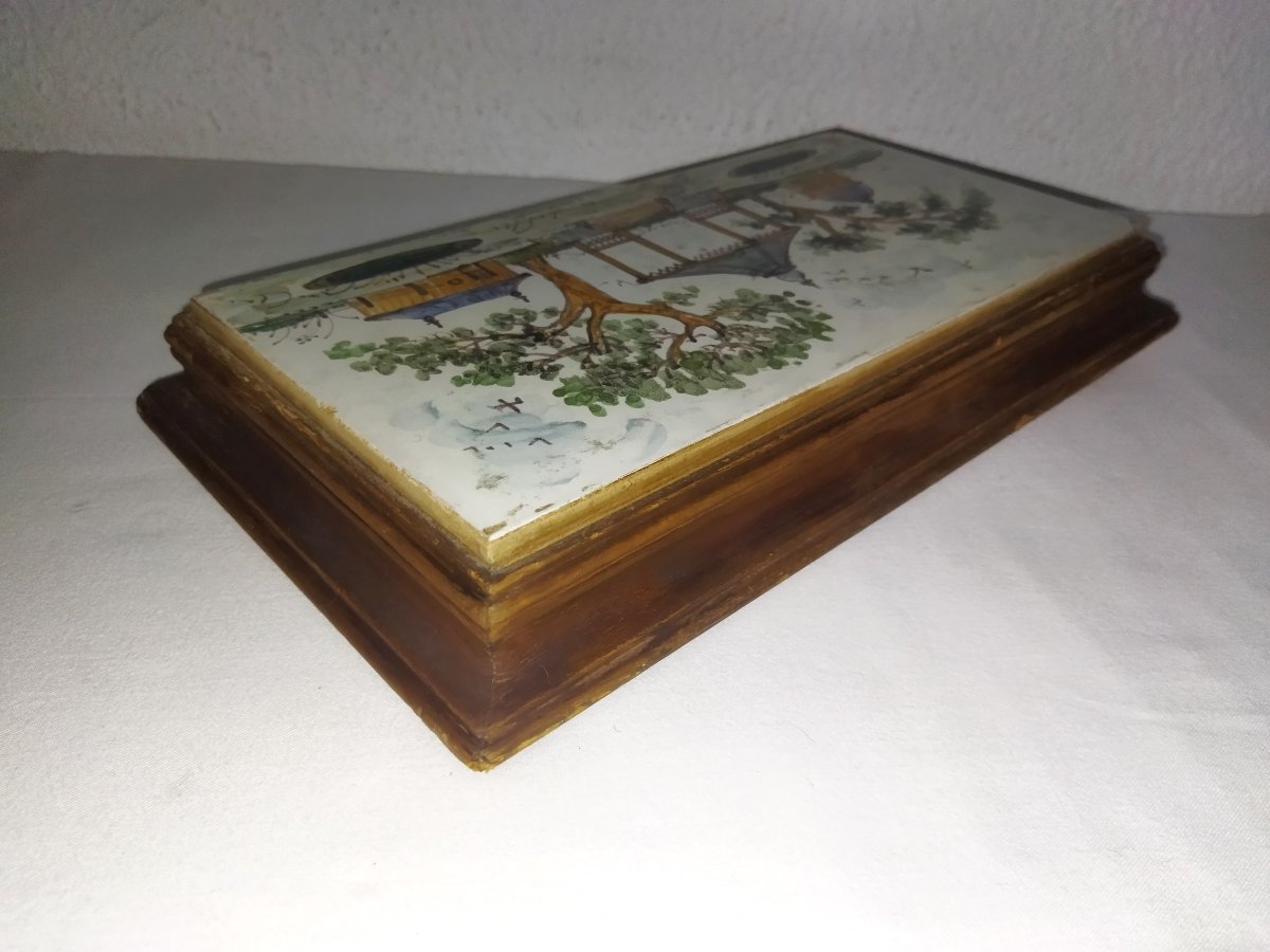 Musical Trivet In Illustrated Earthenware Music Box Collection-photo-1