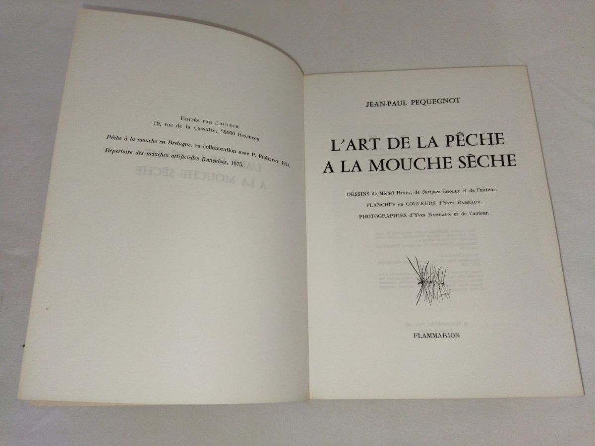 The Art Of Dry Fly Fishing Drawings Plates And Photos Jean-paul Pequegnot 1981-photo-3
