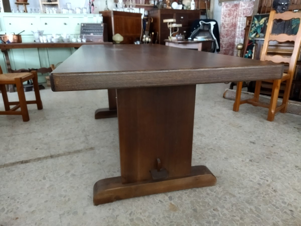 TABLE de Ferme de style Mobilier Salle à Manger 85x200cms -photo-4
