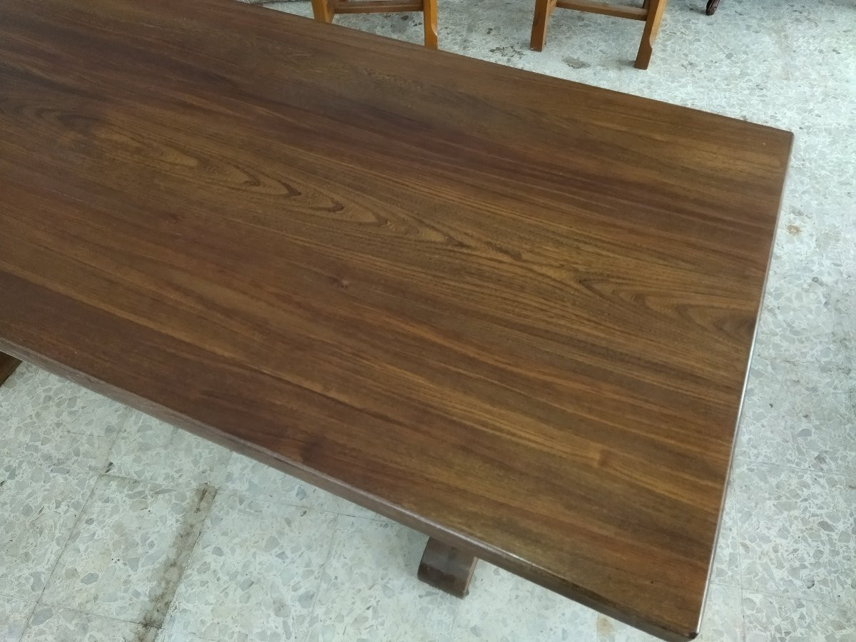 TABLE de Ferme de style Mobilier Salle à Manger 85x200cms -photo-6