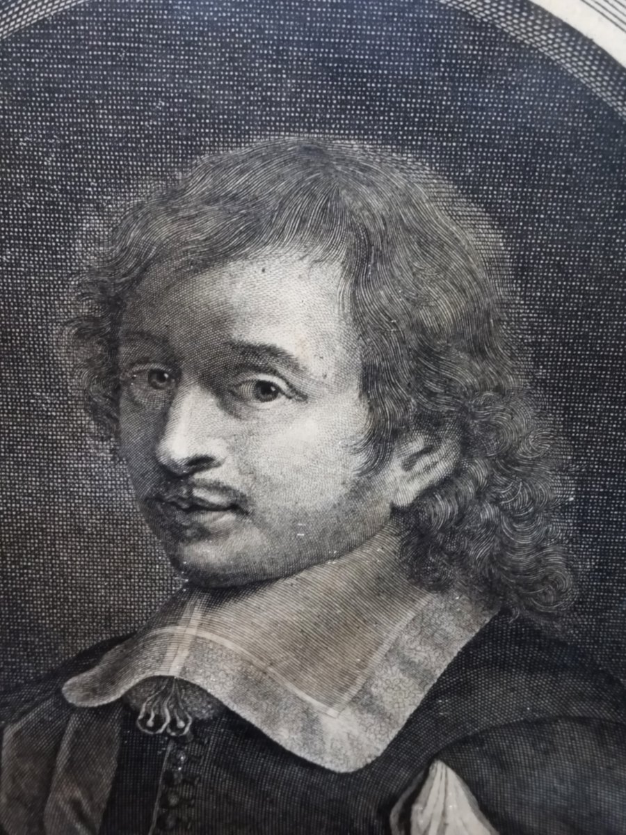 Antique Engraving By French Painter From The Saint-luc Academy "eustache Le Sueur" XVII-photo-6
