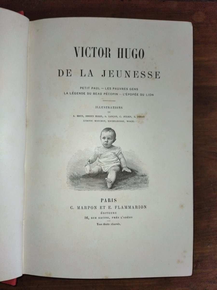 The Victor Hugo Of Youth Collection Of 4 Novels Editions Flammarion XIX-photo-4