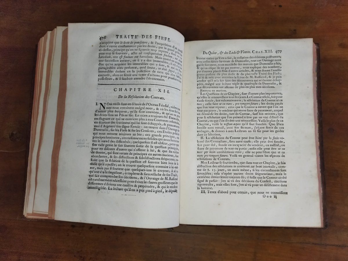 Traité des fiefs Pays coutumiers et droit Ecrit Germain-Antoine GUYOT Paris 1751 TOME III-photo-7