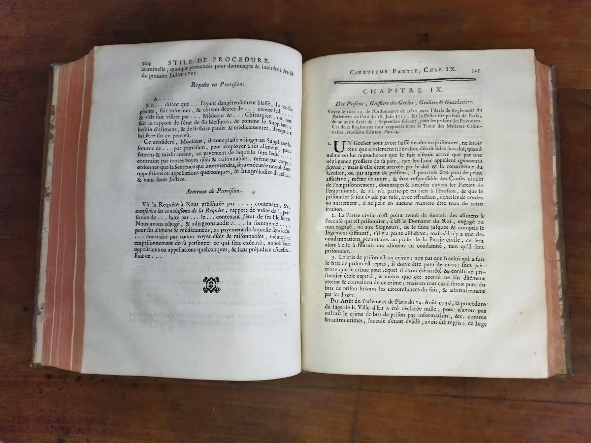 Procedures Royal Civil And Criminal Courts Ancient Legislation Théodore Le Gras 1769-photo-7