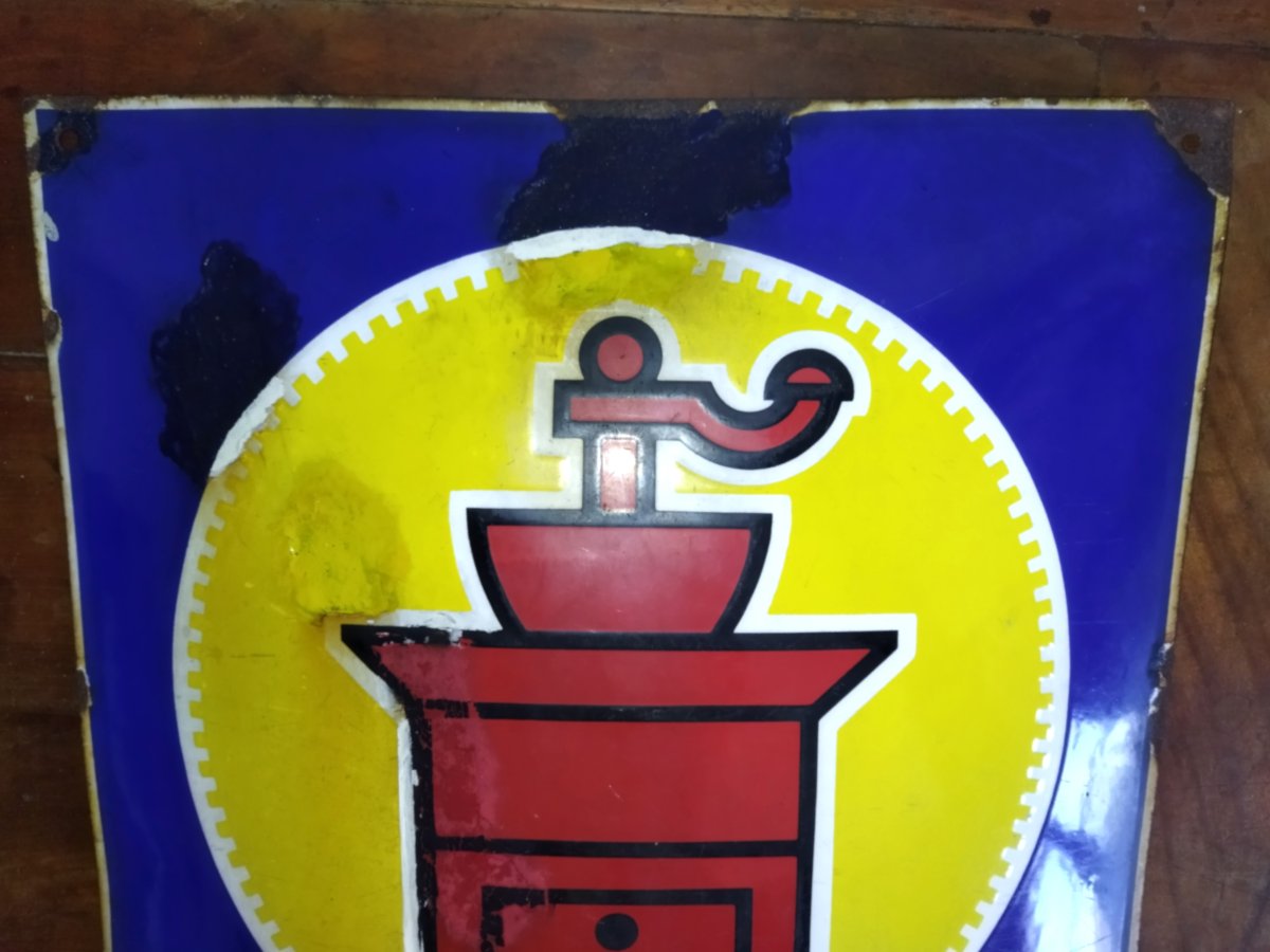 Enamel Plaque "franck" Production Romania Pepper/coffee Mill 1930/1940 Collection-photo-6