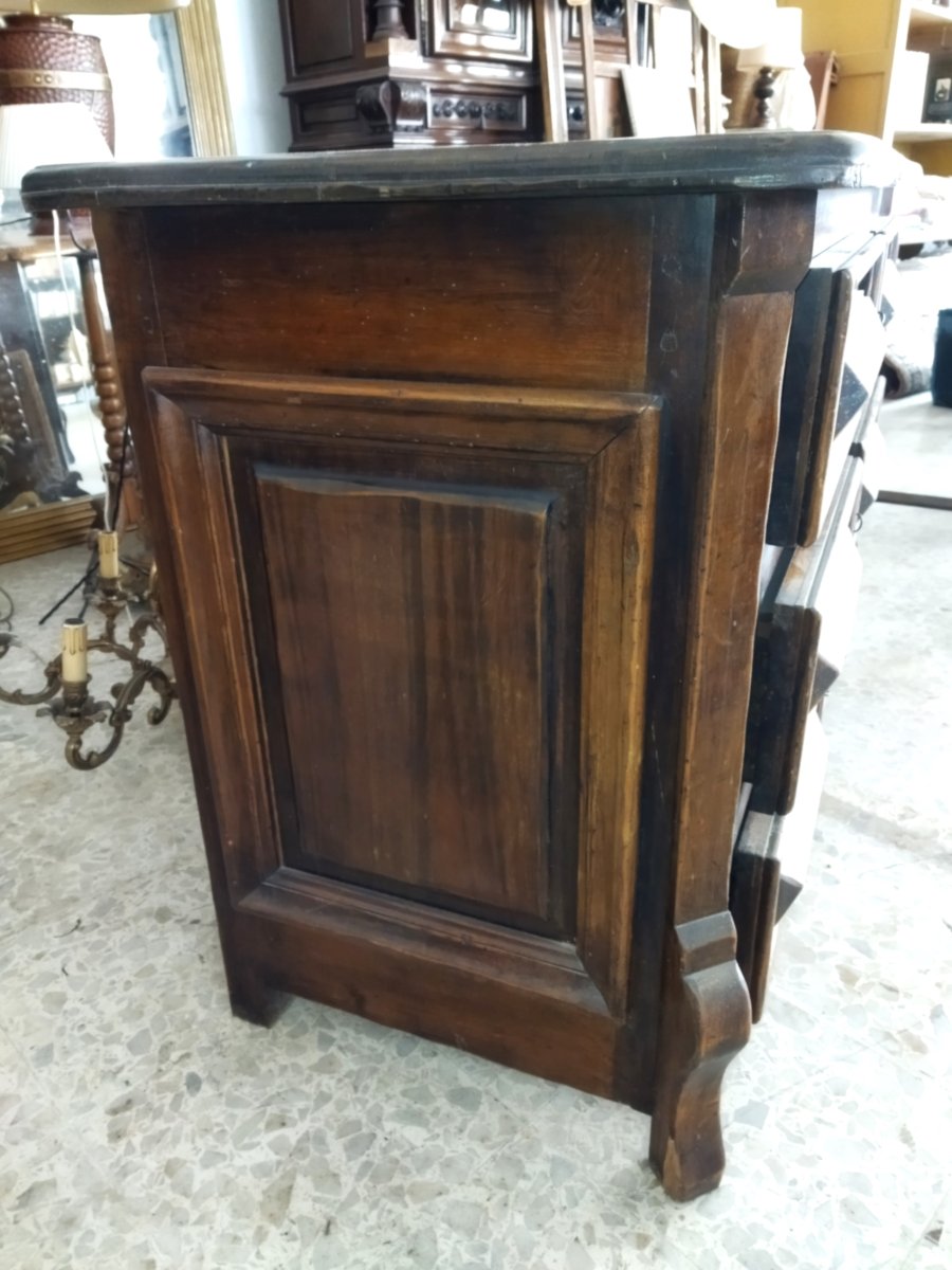 COMMODE 3 Tiroirs en Relief en Bois massif 53x126cms-photo-2