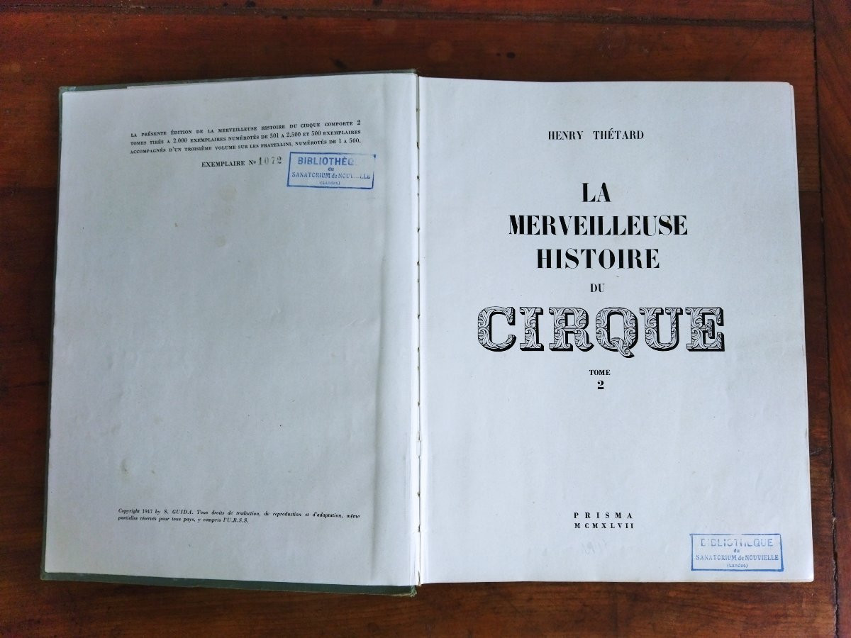 The Wonderful History Of The Circus Volume 2 Henry Thétard Copy 1072 Collection-photo-4