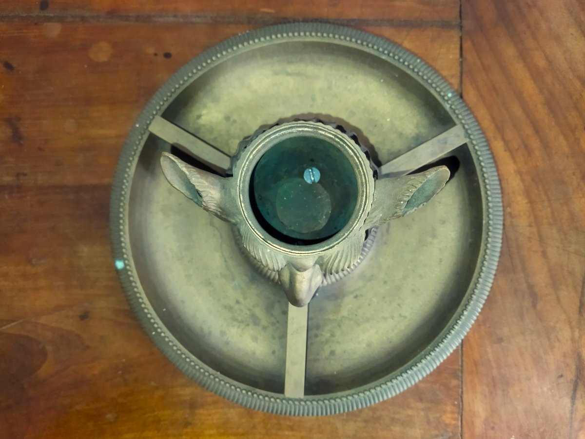 ENCRIER Serviteur de Bureau en Bronze Anthropomorphe Créature fantastique Collection -photo-1