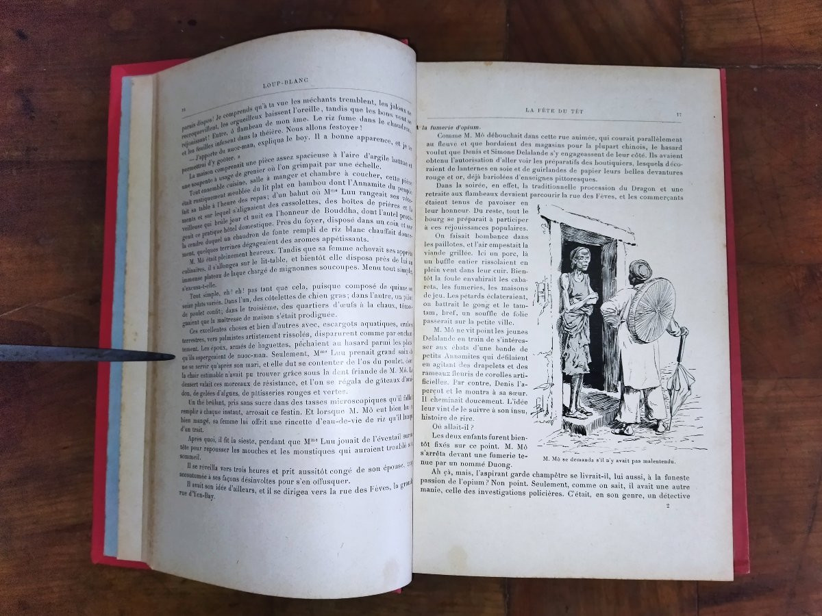 White Wolf Adventure Novel Travel Asia Norbert Sevestre Illustrations Bombled XIX-photo-2