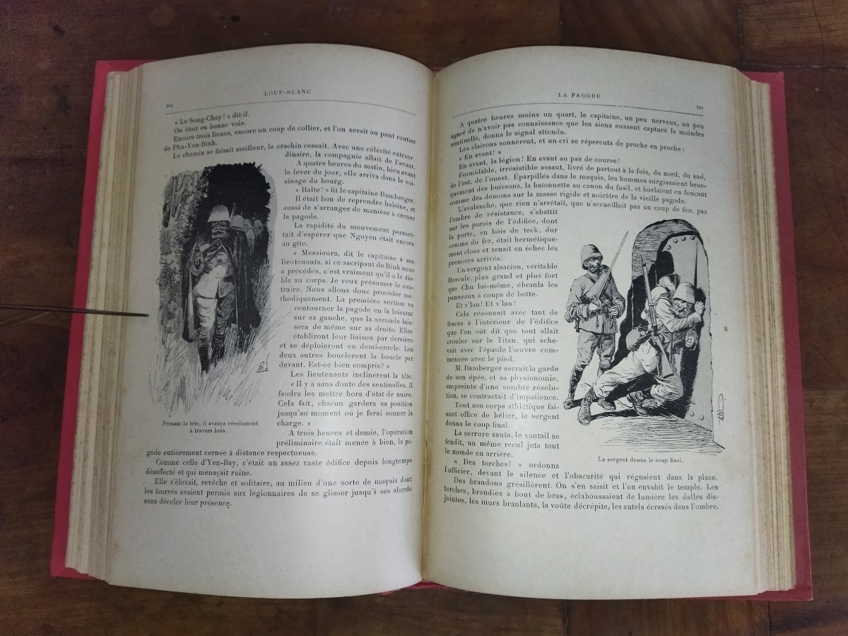 White Wolf Adventure Novel Travel Asia Norbert Sevestre Illustrations Bombled XIX-photo-6