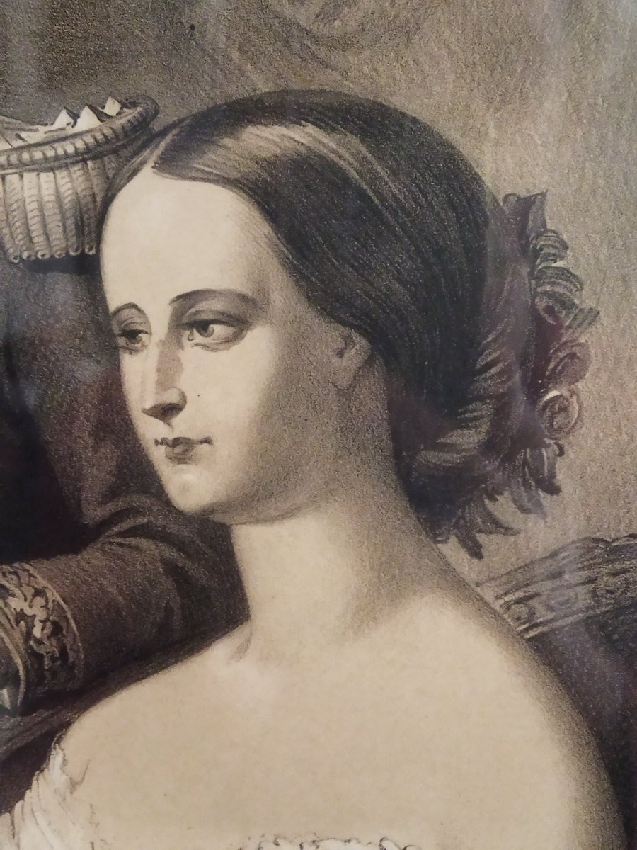 GRAVURE  XIX   "FAMILLE IMPÉRIALE" NAPOLÉON III SECOND EMPIRE-photo-6