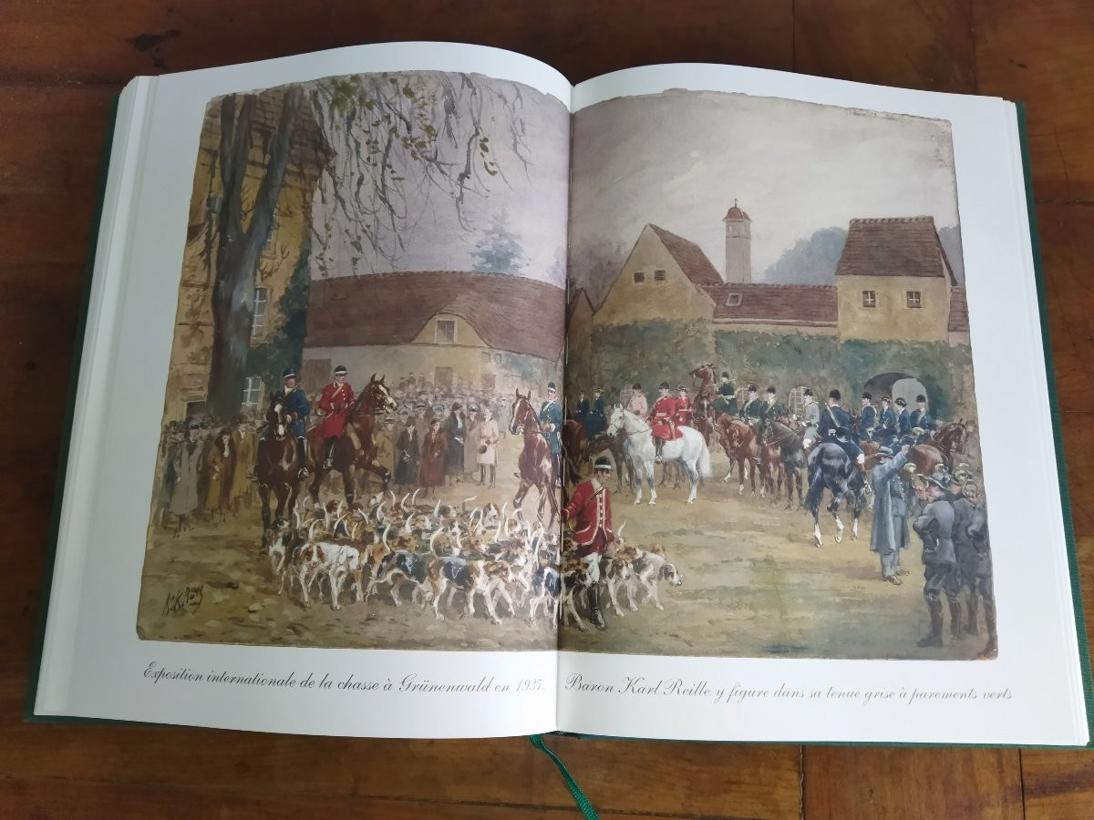 Memoirs Baron Karl Reille Hunting With Foxes Watercolor Eric Joly No. 1032 Collection-photo-8
