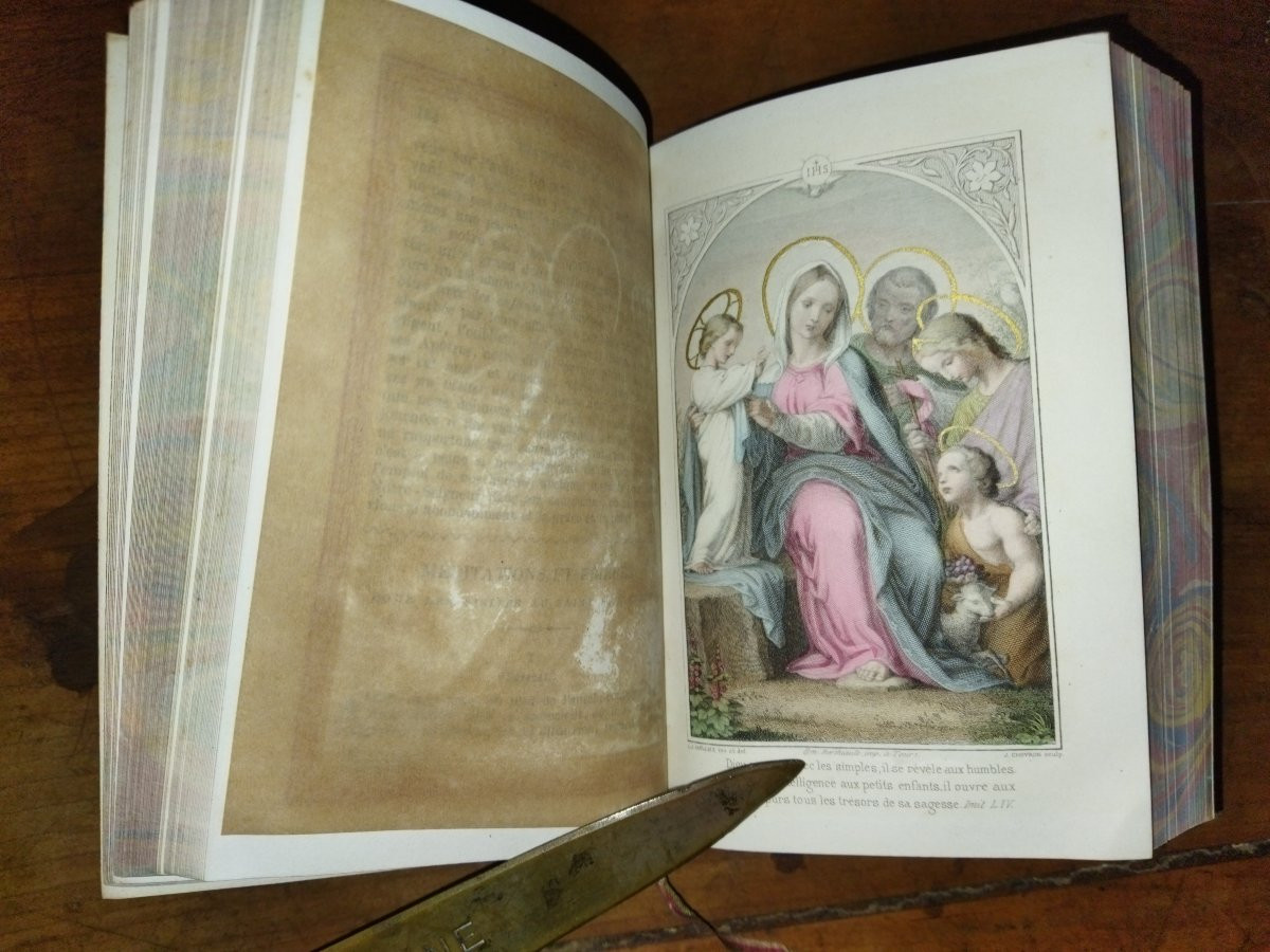 RECUEIL DE PRIERES Ouvrage religieux Liturgie Christianisme Méditations 1880 Collection-photo-4