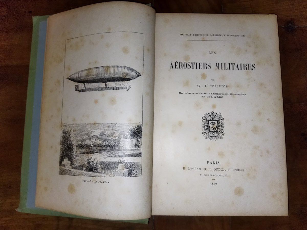 LES AÉROSTIERS MILITAIRES G. Béthuys Illustrations Gil BAER Paris 1889 Collection-photo-1