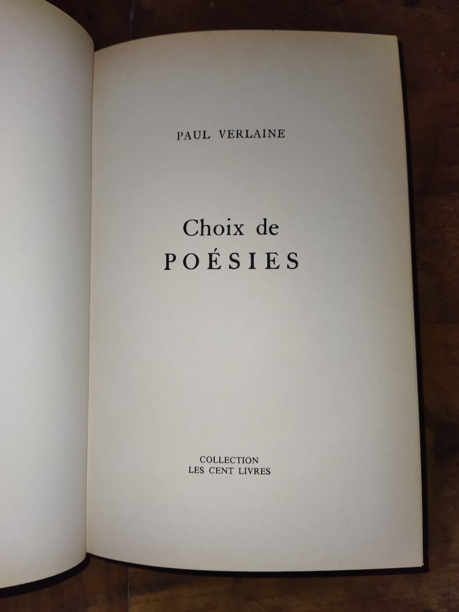 VERLAINE POÉSIES Fêtes Galantes Amours Sagesse Recueil Poèmes 1980-photo-1