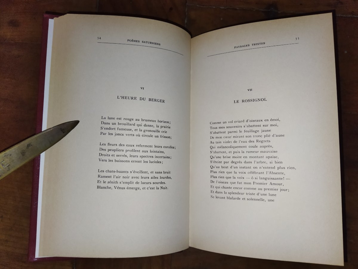 VERLAINE POÉSIES Fêtes Galantes Amours Sagesse Recueil Poèmes 1980-photo-3